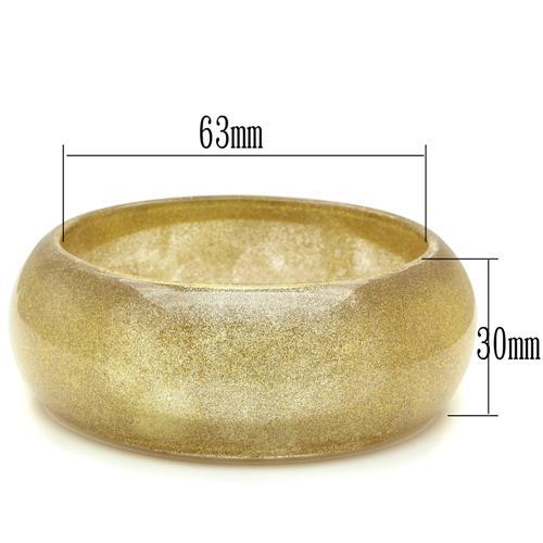 VL037 - Resin Bangle with Synthetic Synthetic Stone in Brown