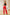Fiamma Red Asymmetric Overlay Straight-Leg Pants