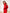 Aurora Red Turtleneck Puff-Sleeve Satin Midi Dress