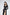 Ginevra Black Square-Neck Puff-Sleeve High-Slit Midi Dress