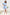 Camilla Sky-Blue Buttoned Puff-Sleeve Mini Dress
