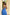 Eleonora Sky-Blue V-Neck Slip Midi Dress