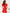 Camilla Red Buttoned Puff-Sleeve Mini Dress