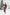 Aurora Brown Satin Puff-Sleeve Turtleneck Midi Dress