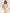 Fiamma Beige Backless Puff-Sleeve Crepe Mini Dress