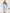 Fiamma Sky-Blue Backless Puff-Sleeve Mini Dress
