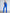 Chiara Blue Single-Breasted Crepe Three-Piece Suit