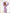 Beatrice Lavender Crepe Puff-Sleeve Midi Dress