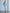 Beatrice Sky-Blue Satin Puff-Sleeve V-Neck Midi Dress