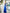 Adriana Blue Strapless V-Neck Culotte Jumpsuit