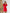 Adriana Crimson Faux Silk Long Sleeve Ruched Mini Dress