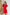 Adriana Crimson Faux Silk Long Sleeve Ruched Mini Dress
