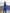 Adriana Blue Double-Breasted Belted Trench Coat