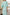 Adriana Tiffany-Blue Puff-Sleeve Top & Midi Skirt Two-Piece Set