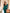 Eleonora Emerald Sweetheart Bow Shoulder Midi Dress