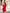 Adriana Red Square Neck Long Sleeve Tulip Mini Dress