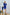 Adriana Blue Square Neck Long Sleeve Mini Dress