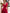 Francesca Red One-Shoulder Pleated Peplum Two-Piece Top & High-Waist Pants