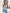 Francesca Sky-Blue One-Shoulder Pleated Peplum Two-Piece Top & High-Waist Pants