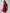 Monica Red Long-Sleeve Keyhole Mini Dress - front view | ELAGIA