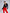 Beatrice Red High-Waist Fitted Flared Pants