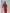 Beatrice Red Crepe Puff Sleeve V-Neck Midi Dress