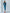 Camilla Blue Collarless Tweed Two-Piece Skirt Suit