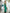 Francesca Green One-Shoulder Cut-Out Maxi Dress
