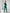 Adriana Green Double-Breasted Crepe Two-Piece Suit