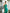 Francesca Green One-Shoulder Cut-Out Maxi Dress
