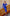 Adriana Blue Square Neck Backless Midi Dress