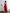 Bianca Red Asymmetric Ruffled Slip Midi Dress - side view | ELAGIA