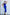 Adriana Blue Asymmetric Neckline Midi Dress