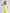 Adriana Yellow V-Neck Puff-Sleeve Midi Dress