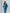 Camilla Blue Collarless Tweed Two-Piece Skirt Suit