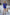 Adriana Blue Square Neck Long Sleeve Mini Dress