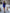 Adriana Blue Square Neck Long Sleeve Mini Dress