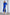 Fiamma Blue Puff-Sleeve Bodycon Midi Dress