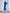 Fiamma Blue Puff-Sleeve Bodycon Midi Dress