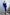 Adriana Blue Square Neck Backless Midi Dress