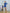 Adriana Blue One-Shoulder Asymmetric Mini Dress