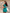 Adriana Green One-Shoulder Asymmetric Mini Dress