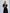 Adriana Black V-Neck Puff-Sleeve Midi Dress