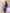 Adriana Blue One-Shoulder Asymmetric Mini Dress