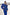 Adriana Blue Backless Cut-Out Puff-Sleeve Midi Dress