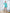 Adriana Tiffany-Blue Square Neck Long Sleeve Mini Dress