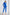 Adriana Blue Double-Breasted Slim-Fit Two-Piece Suit