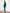 Chiara Emerald Button-Detail Long Sleeve Peplum Midi Dress