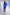 Beatrice Blue Long Sleeve Feather-Trim Bodycon Midi Dress