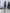Camilla Blue Off-The-Shoulder Corseted Mini Dress
